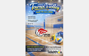 Smashons pour la bonne cause : Tournoi Solidaire SPCOC Volley-ball le 19 mars !